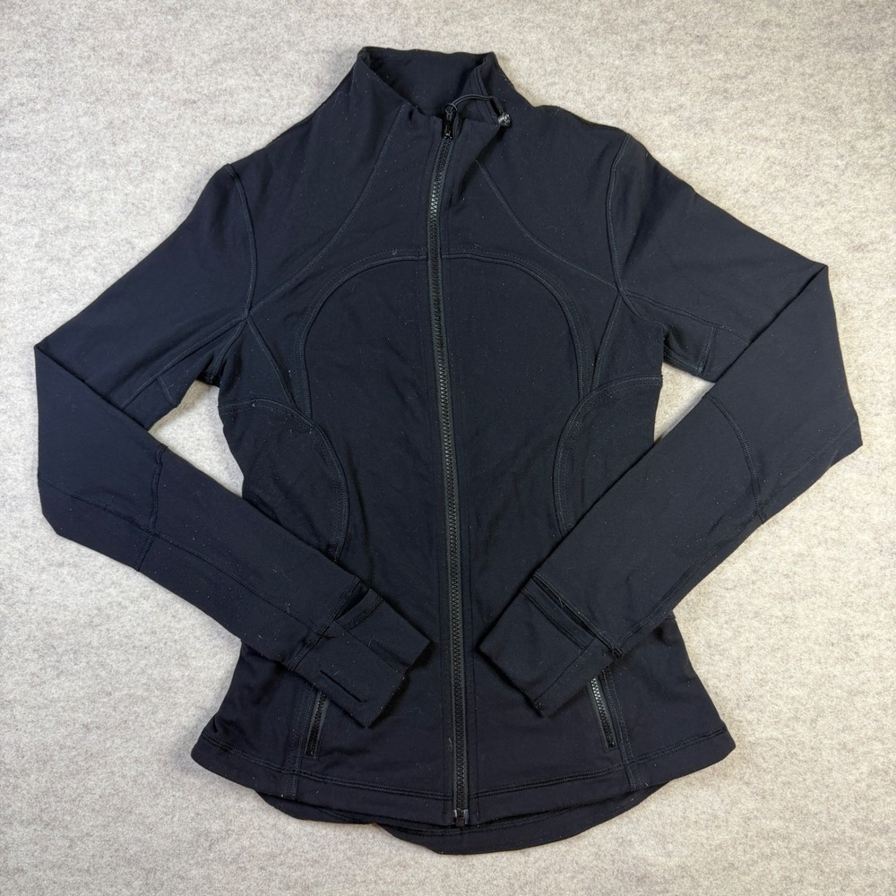 Lululemon Define Jacket Black Full Zip Size 6 Activewear Yoga Workout